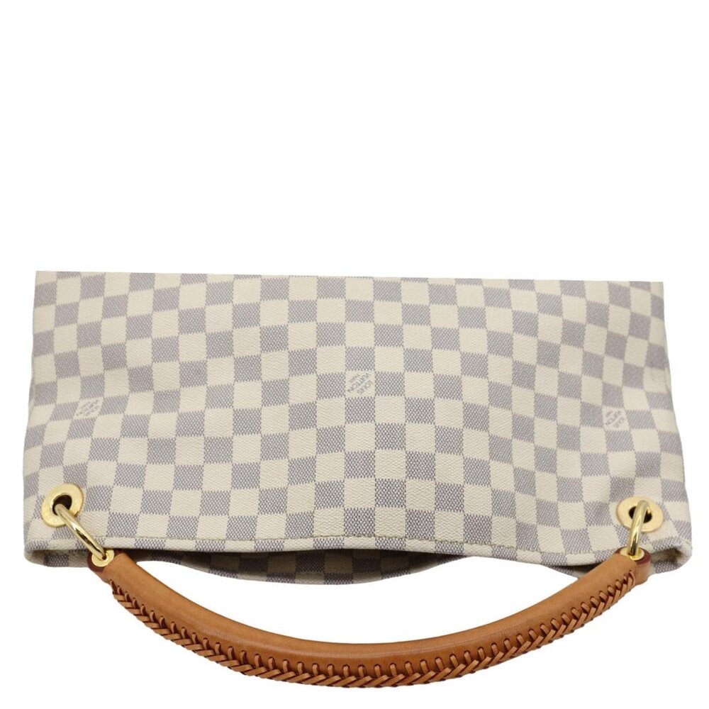 Louis Vuitton Artsy MM Damier Azur Hobo Bag White - Picture 3 of 13